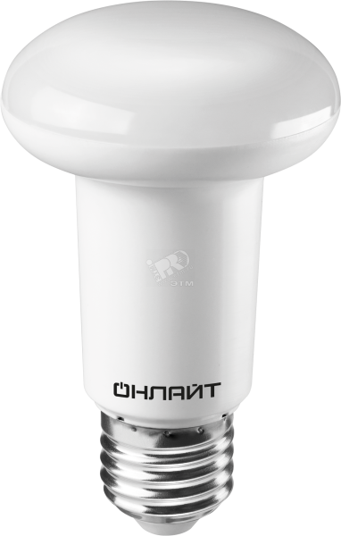 Лампа светодиодная LED зеркальная 8вт E27 R63 белый 19221