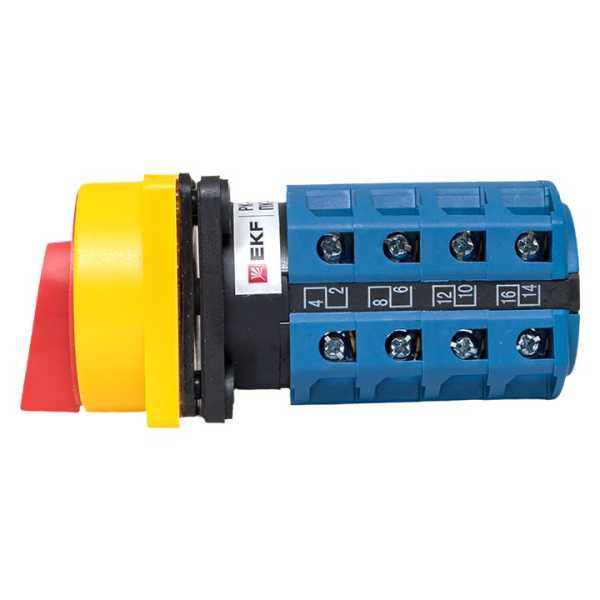 Переключатель кулачковый ПК-1-24 25А 4P &amp;amp;quot;1-0-2&amp;amp;quot; с блокировкой IP65 PROxima pk-1-24-25-a65
