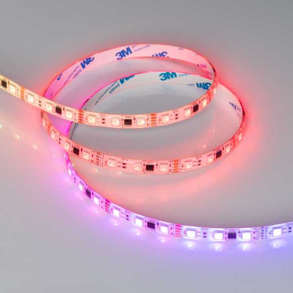 Лента герметичная DMX-SE-B60-10mm 12V RGB-PX3 (14 W/m, IP65, 5060, 5m) 039604