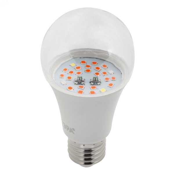Фитолампа для растений светодиодная FITO-10W-RB-E27 красно-синего спектра 10 ВТ Е27 Б0050600