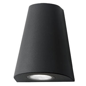 Светильник садово-парковый Sigma настенный архитектурный, 2xGU10, 125*88*156mm, 170-240V / 50Hz, 2xMax.35W, IP54, 1/30 GD164