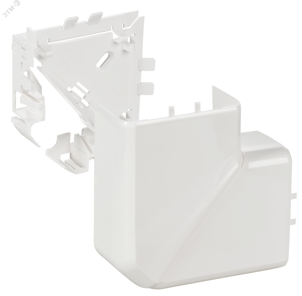 DLP Угол плоский 90град для кабель-канала 105х50мм белый 010786