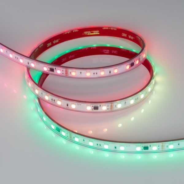 Лента герметичная DMX-PFS-B60-12mm 24V RGB-PX6 (14 W/m, IP68, 5060, 5m) 039608