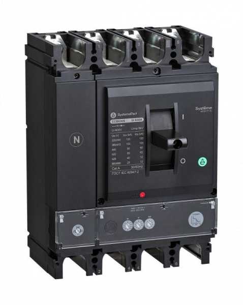 Выключатель автоматический SYSTEMEPACT CCB630 50кА 3P3D S2.3 630А рычаг SE SPC630N63023L3DF