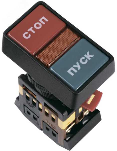 Кнопка PPBB-30N &amp;amp;quot;Пуск-Стоп&amp;amp;quot; d30мм 1з+1р 240В неон BBD21-PPBB-K51