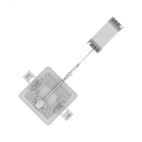 Встраиваемый светильник Frameless квадрат 9W, 4000K, 1/60 968511209
