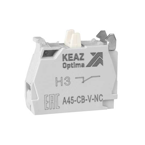 Контактный блок OptiSignal D22 A45-CB-V-NC 1НЗ винтовой зажим ZBE102 (100шт) 332201