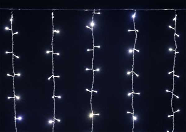 Гирлянда &amp;amp;quot;Занавес&amp;amp;quot; 1.5х1.5м 160LED бел. IP20 провод прозр. 230В транзит LGDB201-2-160-L1-T-S-20