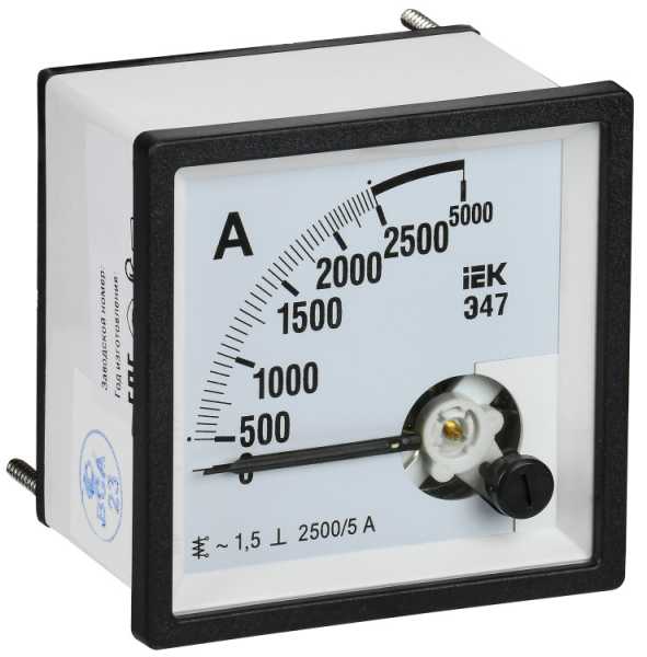 Амперметр Э47 2500/5А кл. точн. 1,5 72х72мм IPA10-6-2500-E