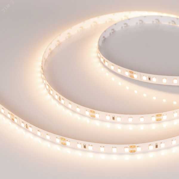 Лента светодиодная RT-A120-8mm 24V Warm 3000К 9.6Вт/м IP20 2835 открыт. (уп.5м) 024108(2)