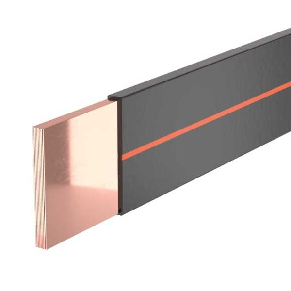 Гибкая шина в ПВХ изоляции, 10x100x1мм, ном. ток 1600А, длина 2 ма R5BFC101001