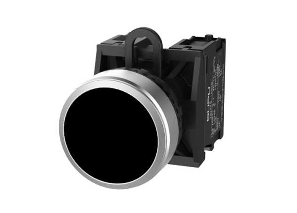 Кнопка плоская (черная) TS2520-0AM60-R20