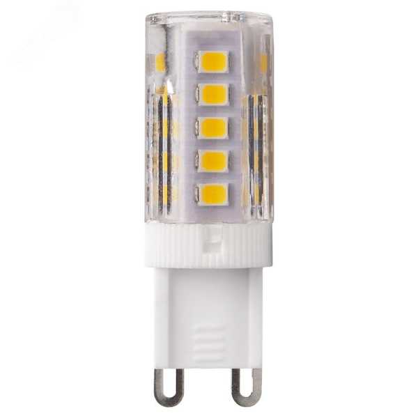 Лампа светодиодная LED 5Вт G9 300Лм белый 220V/50Hz БЛИСТЕР 2 шт. 1036650B
