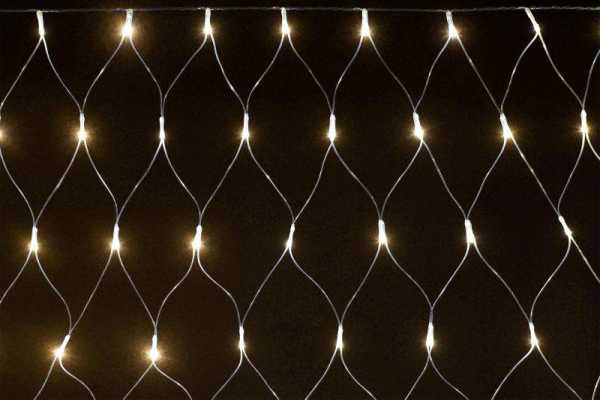 Гирлянда &amp;amp;quot;Сеть&amp;amp;quot; 1.5х1.5м 160LED тепл. бел. IP20 провод прозр. 230В с контроллером 8 режимов LGDB410-1-160-L1-T-S-44