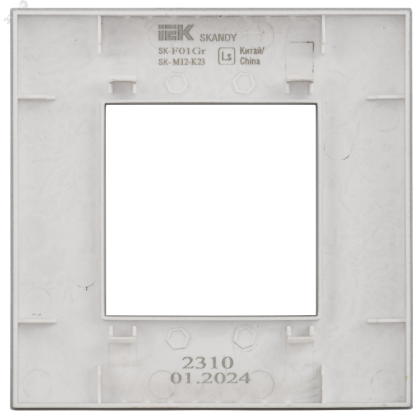 SKANDY Рамка 1-местная SK-F01S серебряный IEK SK-M12-K23