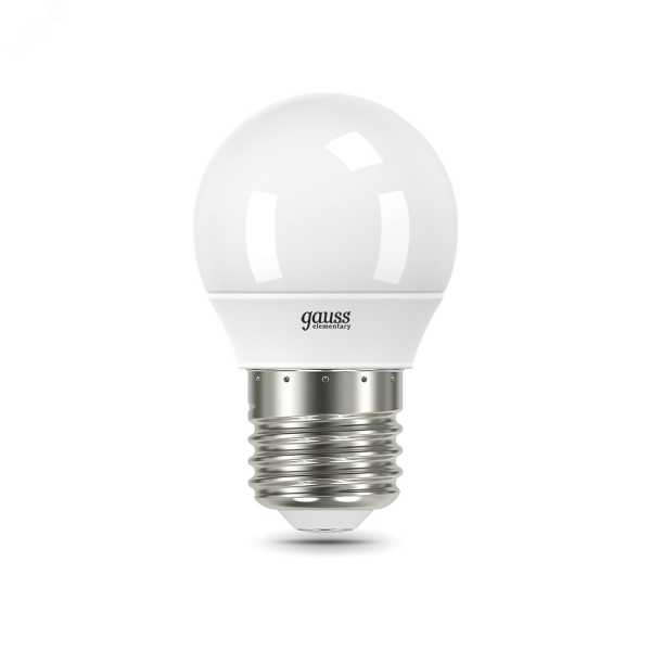 Лампа светодиодная Elementary 12Вт P45 шар 3000К тепл. бел. E27 880лм 53212