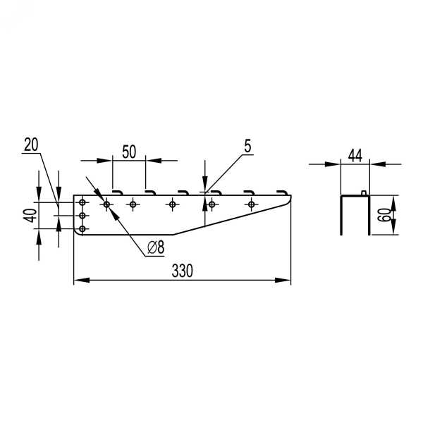 Консоль BM 300 мм FC34183