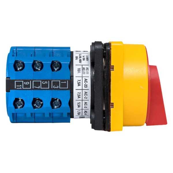 Переключатель кулачковый ПК-1-23 10А 3P &amp;amp;quot;1-0-2&amp;amp;quot; с блокировкой IP65 PROxima pk-1-23-10-a65
