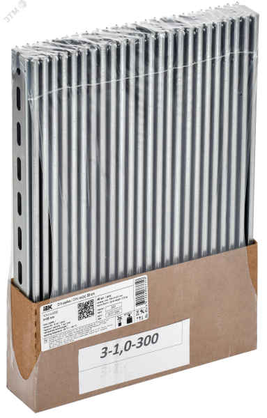 DIN-рейка (30см) оцинкованная 1мм IEK YDN14-0030