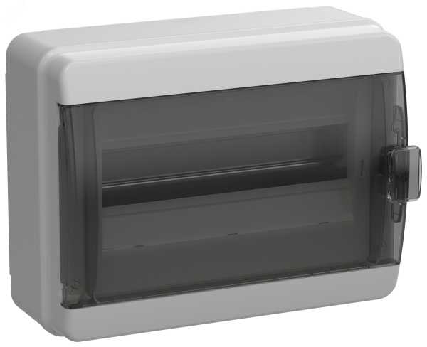 Корпус пластиковый КМПн-12 IP65 черн. прозр. дверь TEKFOR TF5-KP72-N-12-65-K03-K02