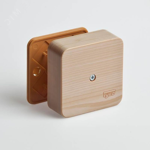 Коробка универсальная для кабель-каналов 80х80х25 сосна (светл. основа) IP40 65005-27М