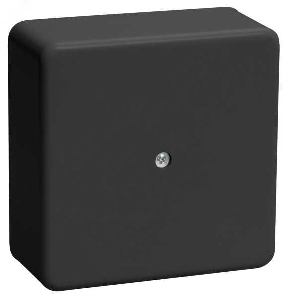 Коробка расп. КМ о/п 100х100х29мм черная UKO10-100-100-029-K02-E