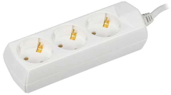 Удлинитель 3х3м с заземл. 10А IP20 У03 2P+PE 250В 3х1 WYP10-10-03-03-Z-G