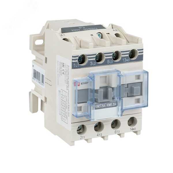 Контактор КМЭ 25А кат. 380В AC 1НЗ ctr-s-25-380-nc