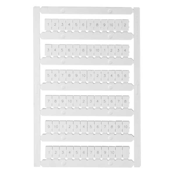 Маркировка для лазерной печати &amp;amp;quot;1-10&amp;amp;quot; OptiClip MC6/H/1-10 (10шт) 332721