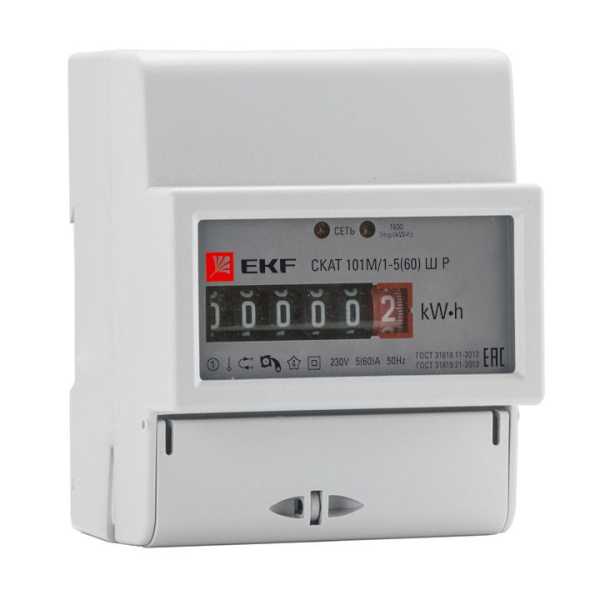 Счетчик электрической энергии SKAT 101M/1-5(60) SD EKF PROxima 10103P