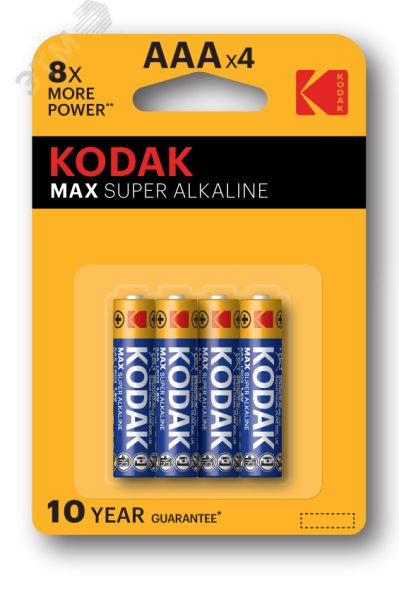Батарейка MAX LR03-4BL [K3A-4 ] (40/200/32000) СТРОГО КРАТНО 4 шт Б0005124