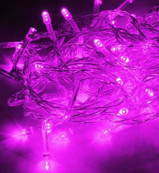 Гирлянда светодиодная 50LED провод 6.5м 8 режимов мигания KOC_GIR50LED_V