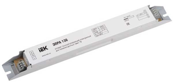 ЭПРА 136 для линейных ЛЛ Т8 LLV136D-EBFL-1-36