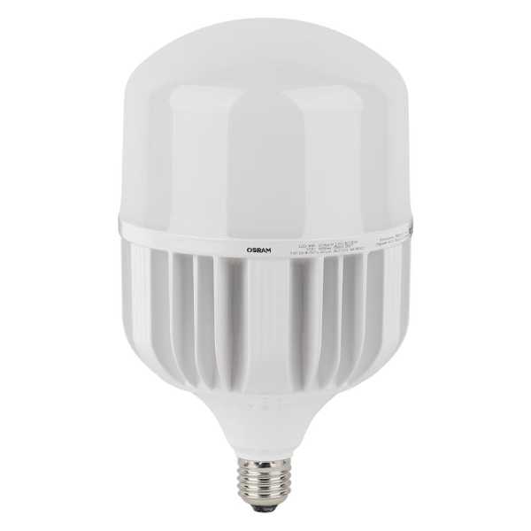 Лампа светодиодная высокомощная LED HW 80Вт T матовая 6500К холод. бел. E27 8000лм 140-265В с адаптером E40 угол пучка 200град. PF&amp;amp;gt;/=09 (замена 800Вт) OSRAM 4058075576957