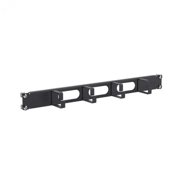 Кабельный органайзер 4 кольца с отверстиями, 1U для 19" IT-корпусов, RAL9005 R5PCF191HEB