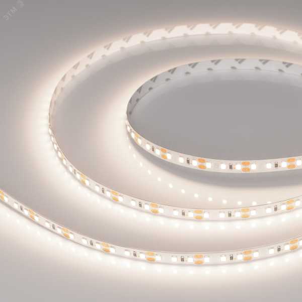Лента светодиодная RT-A120-8mm 12V Day 4000К 9.6Вт/м IP20 2835 открыт. (уп.5м) 012341(2)