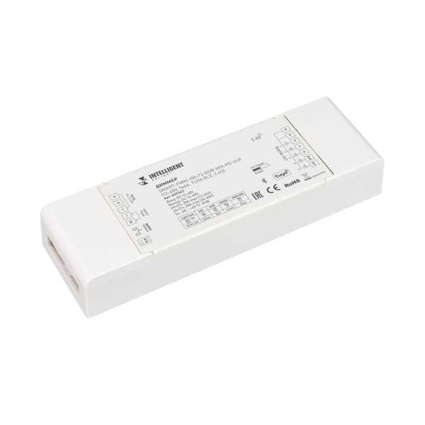 INTELLIGENT ARLIGHT Диммер SMART-PWM-105-72-RGB-MIX-PD-SUF (12-48V, 5x6A, TUYA BLE, 2.4G) 037343