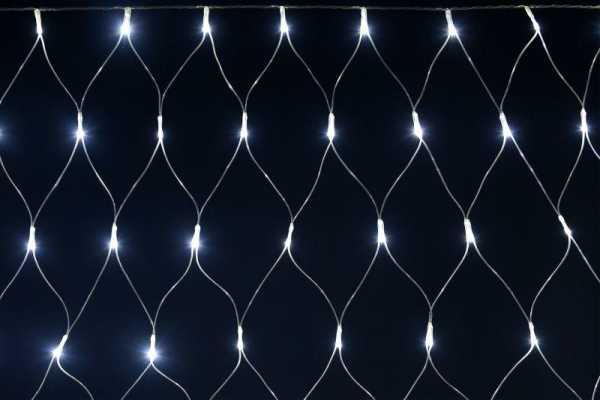 Гирлянда &amp;amp;quot;Сеть&amp;amp;quot; 1.5х1.5м 160LED бел. IP20 провод прозр. 230В с контроллером 8 режимов LGDB410-2-160-L1-T-S-44