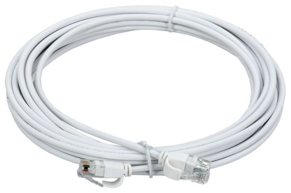 Коммутационный шнур кат.5E UTP LSZH 5м slim язычок бел. PC08-C5EUL-5M-SL-WT