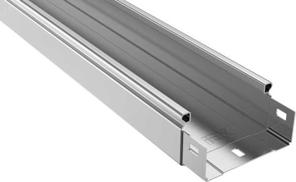 Лоток неперфорированный 50х100х3000 толщина 1.2мм CLN10-050-100-120-3