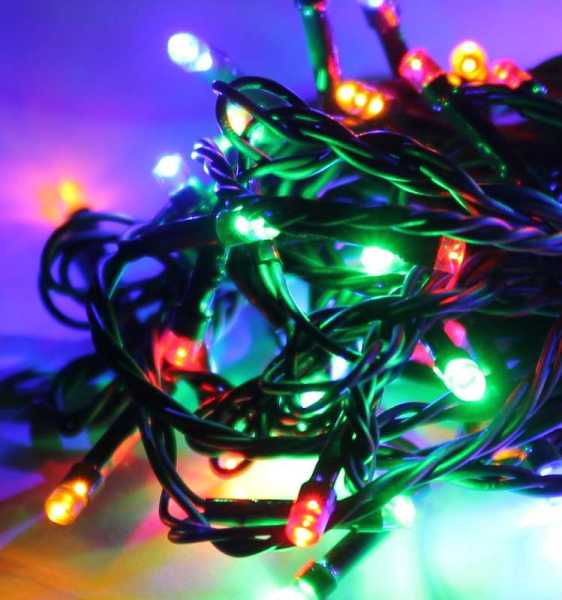 Гирлянда светодиодная 300LED форма &amp;amp;quot;диаманд&amp;amp;quot; провод 31.5м IP44 мультиколор Космос KOC_GIR300_RGB