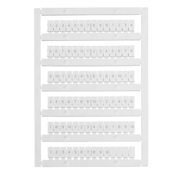 Маркировка для лазерной печати &amp;amp;quot;1-10&amp;amp;quot; OptiClip MC5/H/1-10 (10шт) 332722