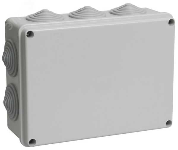 Коробка распаячная ОП 190х140х70 IP44 КМ41243 RAL7035 UKO11-190-140-070-K41-44