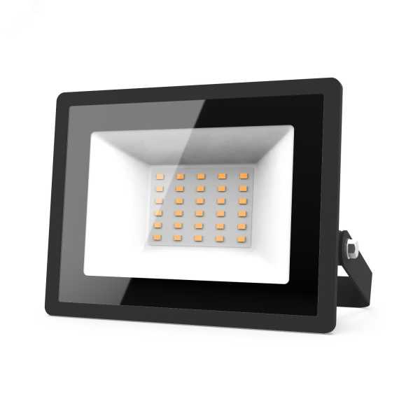 Прожектор светодиодный LED 30W 2000lm IP65 3000К черный 1/60 613527130
