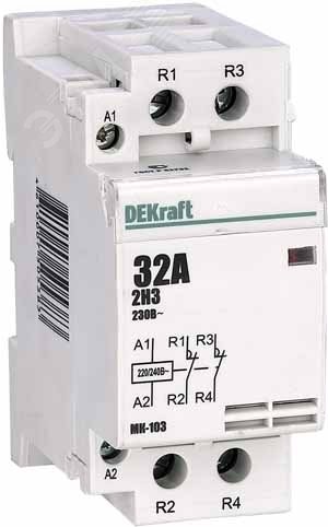 Контактор модульный 2НЗ 32А 230В МК-103 18073DEK