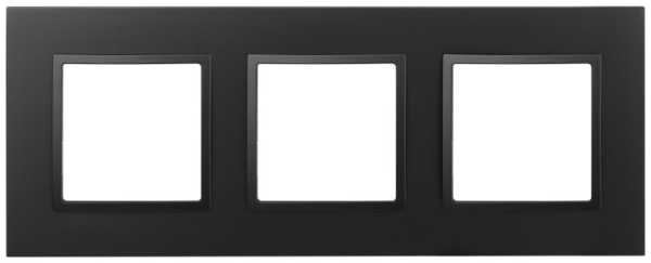 Рамка для розеток и выключателей Elegance 14-5013-05 Classic, на 3 поста, антрацит Б0060585