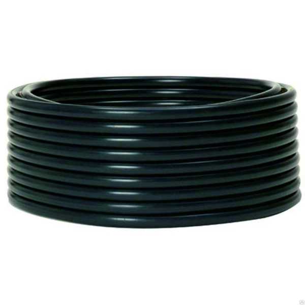 Труба гладкая ПНД жесткая d50 мм (100 м) черная Plast tpndg-50