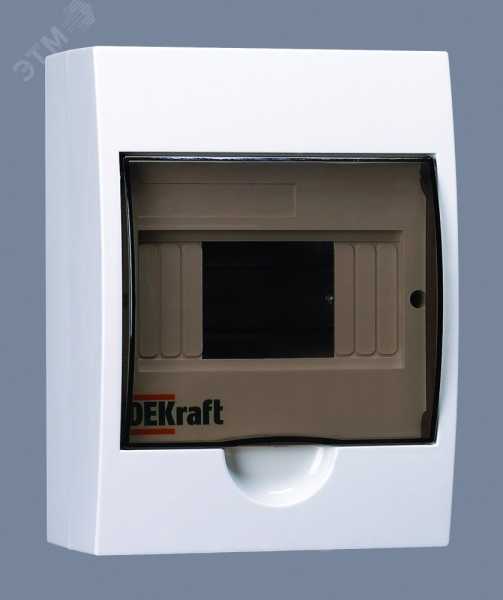 Корпус навесной ЩРН-П-6 20х15х10 6мод. IP41 пластик. 31009DEK