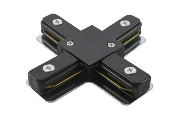 Коннектор Х-образный для шинопровода TLC-01-BL-X, черный, SQ0369-0326
