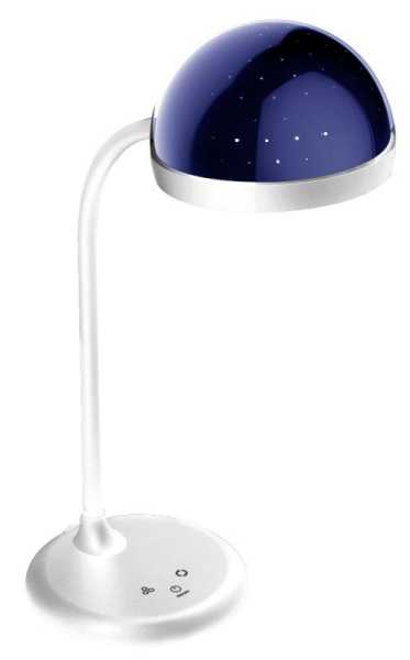 Светильник настольный KD-828 C01 LED 6.5Вт 230В 360лм сенс.рег.ярк .CCT RGB-ночник &amp;amp;quot;Звездн. небо&amp;amp;quot; бел. Camelion 13006